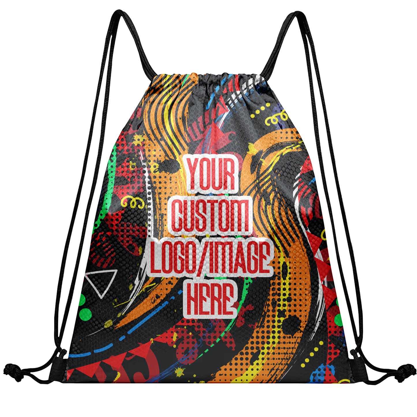 Personalized Drawstring Backpack Bag Gym Sackpack for Team