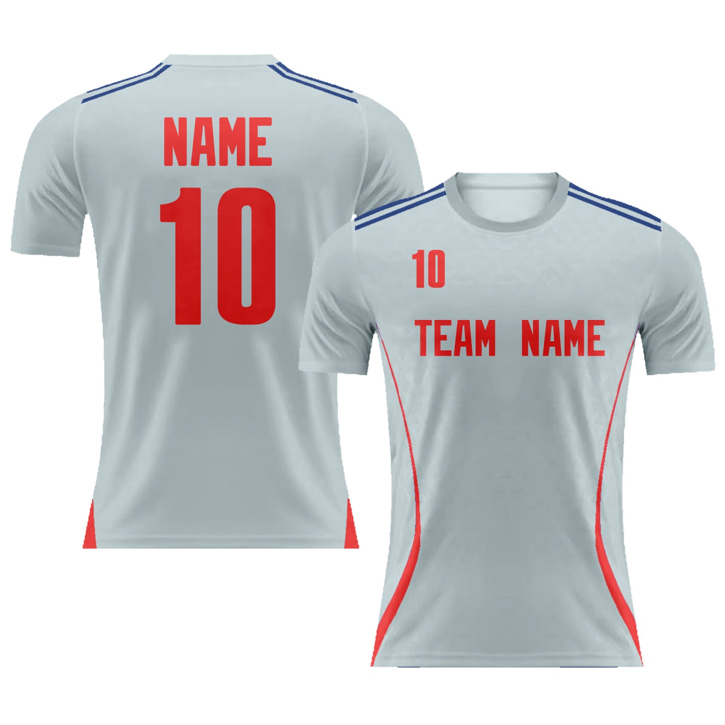 Custom Soccer Shirt and Shorts with Name Number Logo