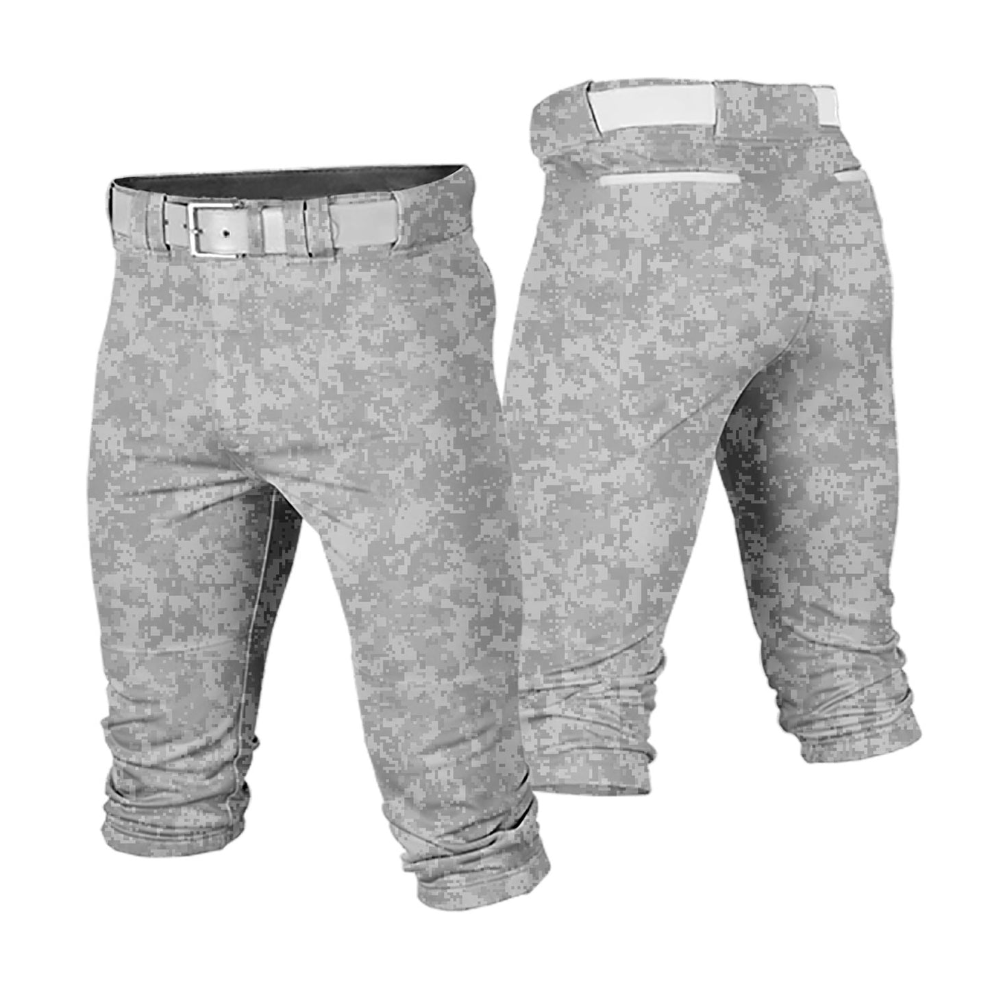 Custom Camouflage Cropped Baseball Pants