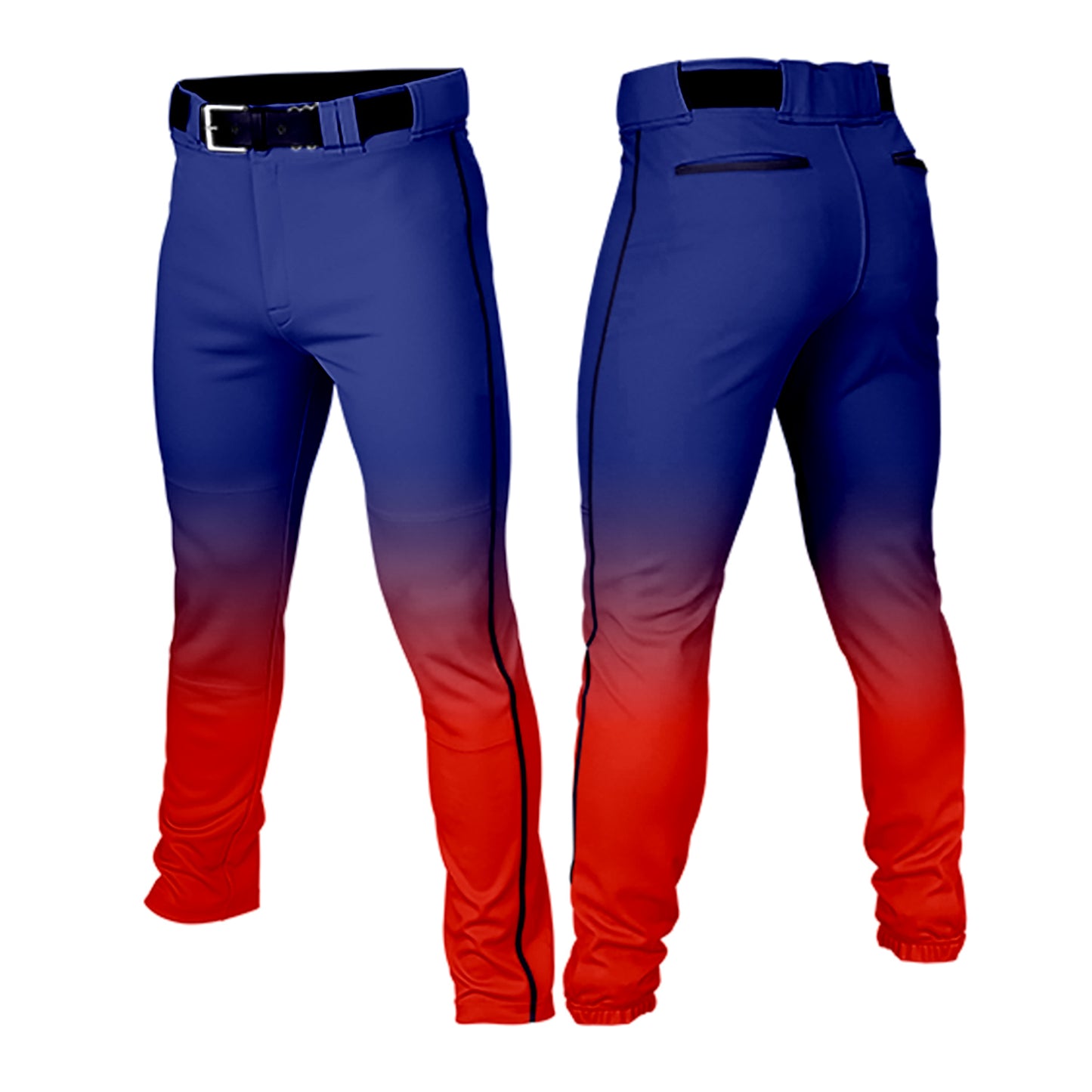 Custom Men Youth Gradient Baseball Pants Casual Sportswear