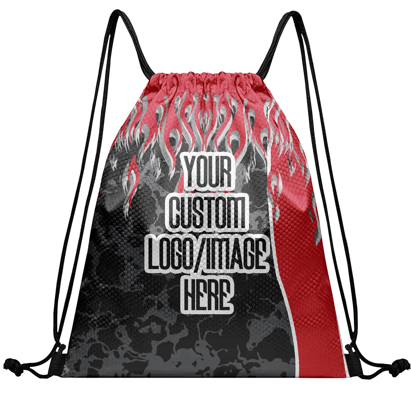 Custom Backpack Drawstring Bags Sublimation Printed Logo Text Team