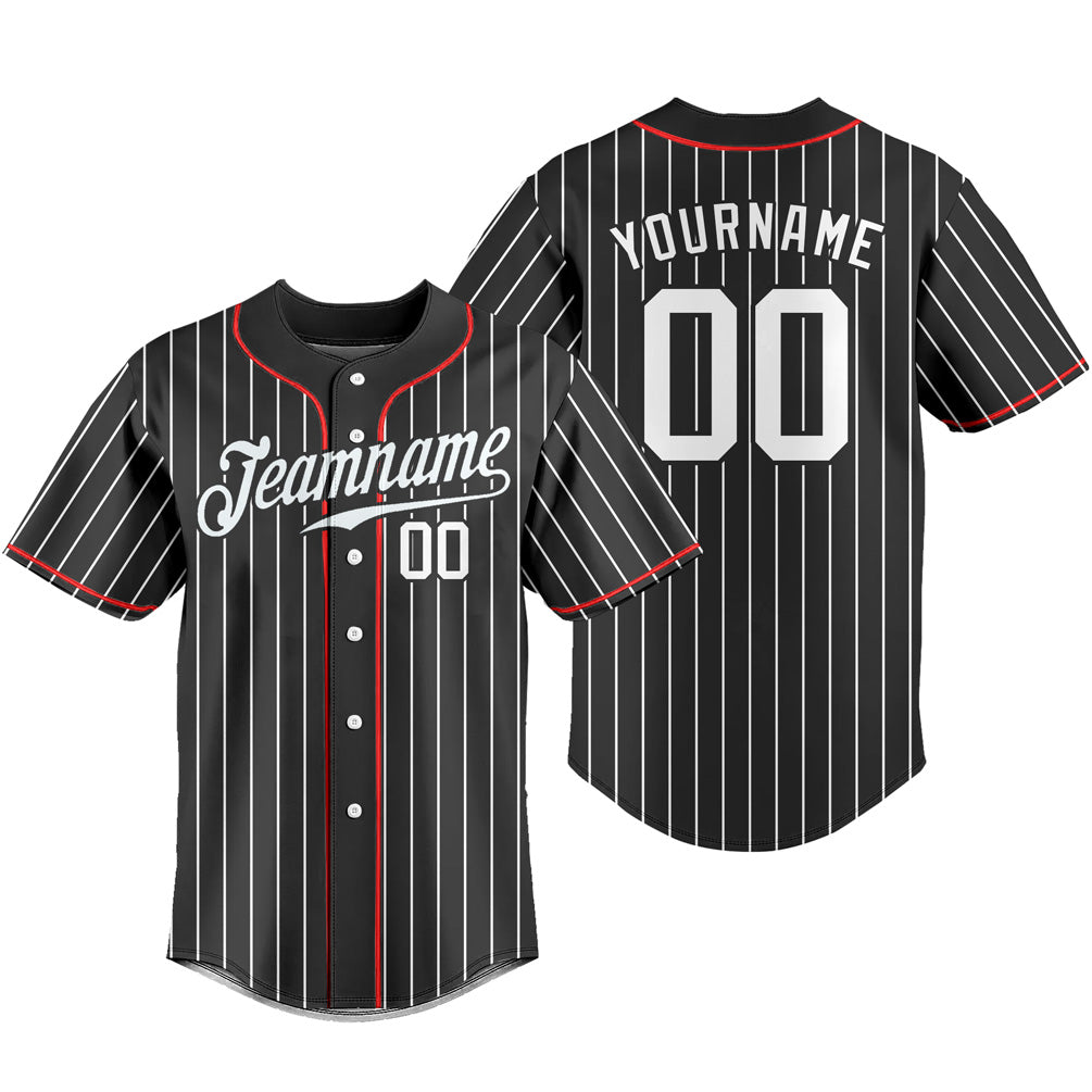 Custom Baseball Jersey Stripe T-shirts Team Uniforms