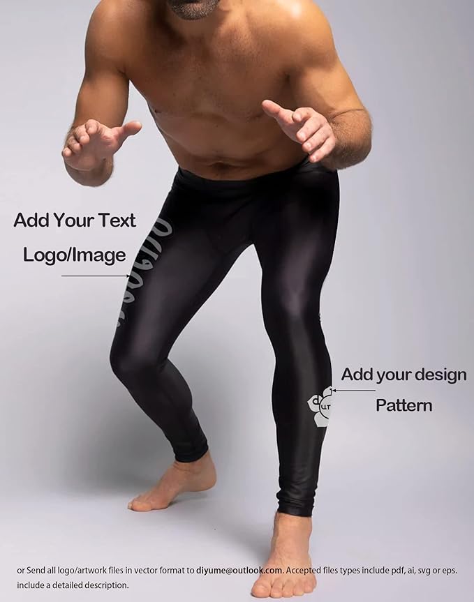 Mens Jiu Jitsu Spats Compression Pants Multi-Sport