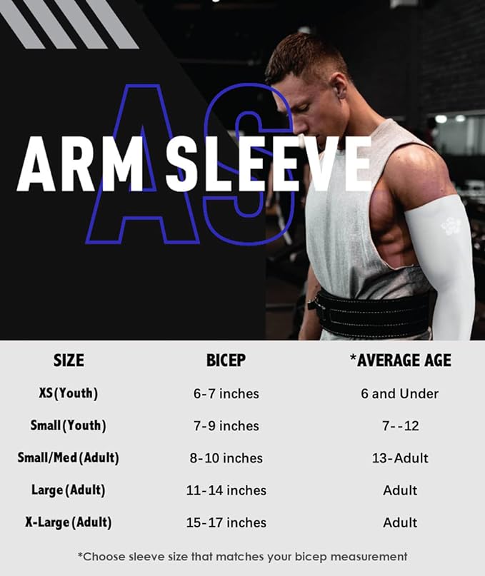 Custom Sports Compression Arm Sleeve - Youth & Adult Sizes