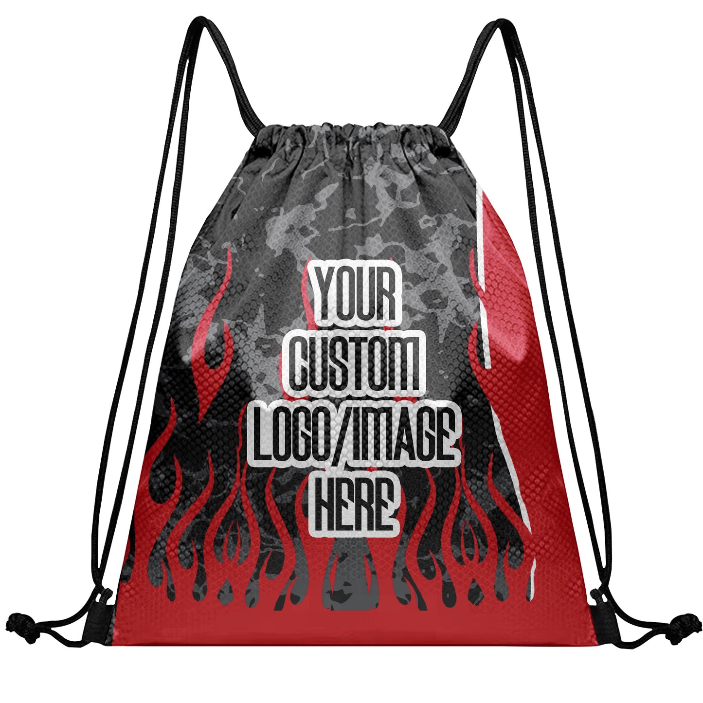 Custom Backpack Drawstring Bags Sublimation Printed Logo Text Team