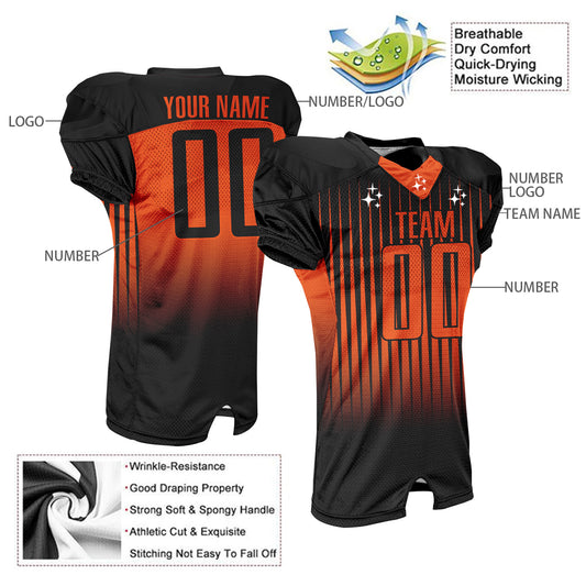 Custom Adult Youth Gradient Football Jersey Shirts