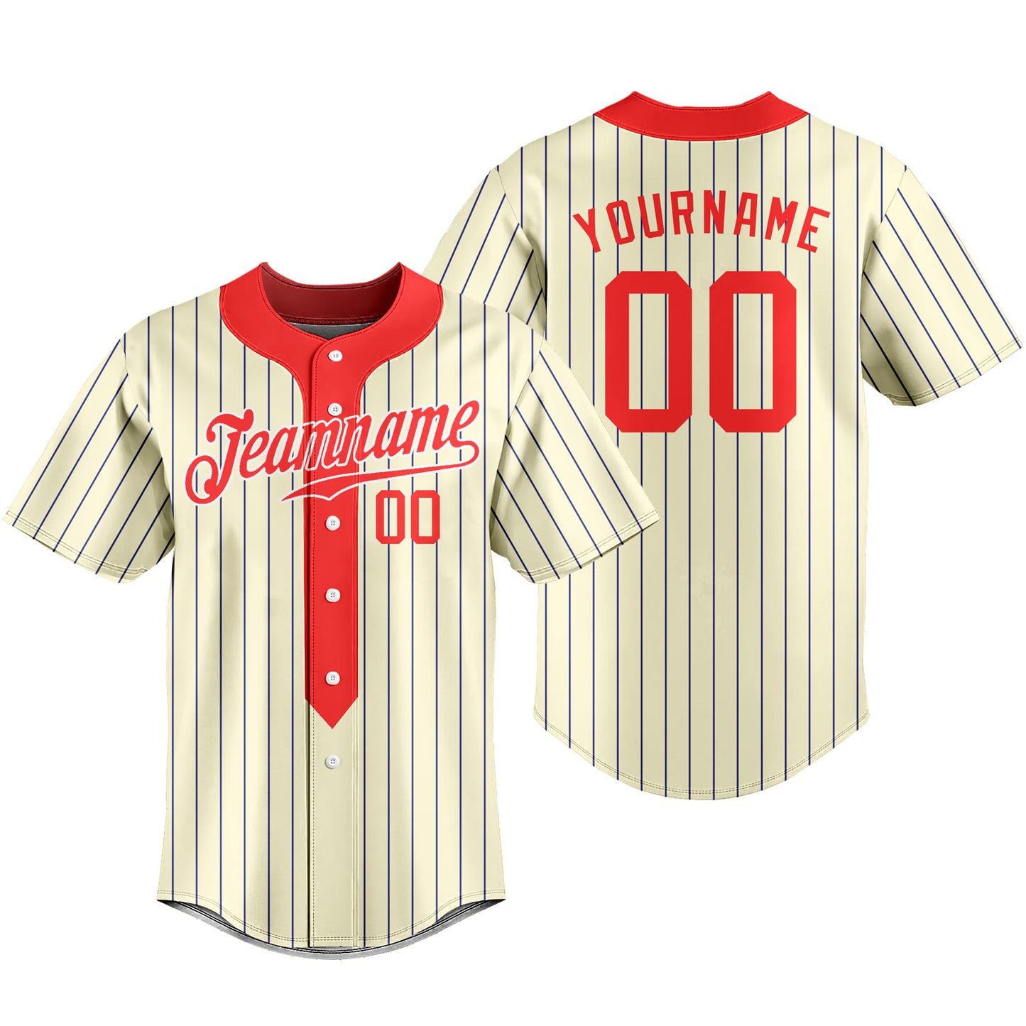 Custom Baseball Jersey Stripe T-shirts Team Uniforms
