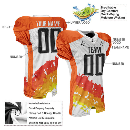 Cutstom Men Youth V-neck Striped Football Jersey