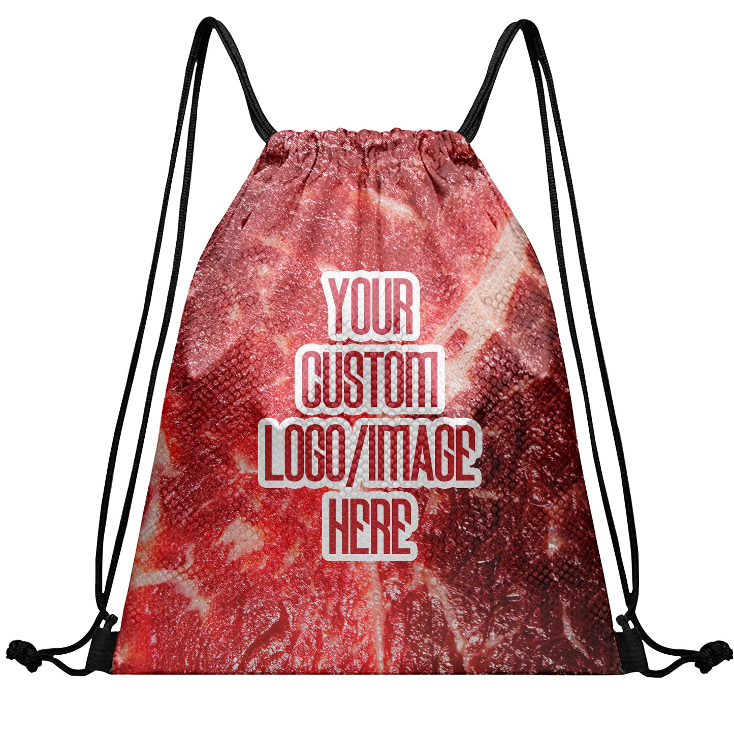 Men Women Ready Sackpack Custom Biscuit Drawstring Backpack
