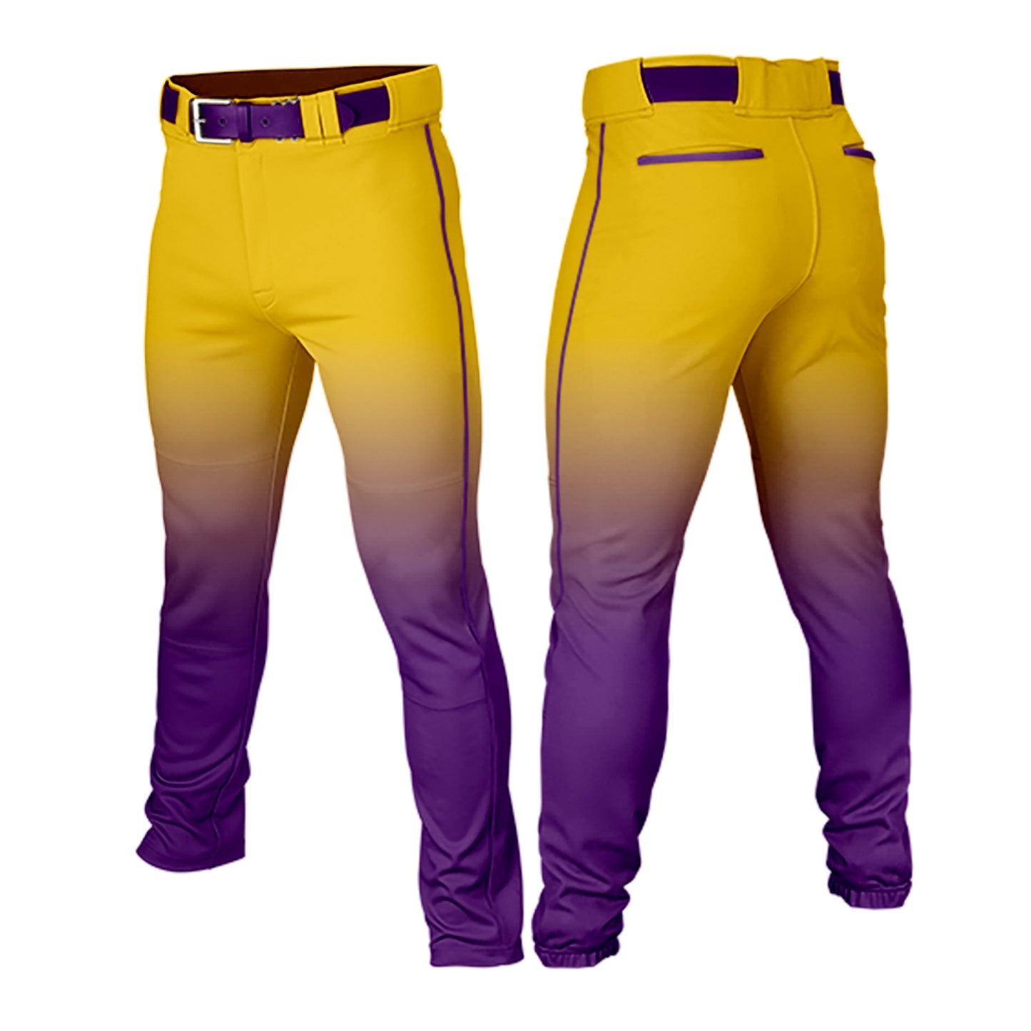 Custom Men Youth Gradient Baseball Pants Casual Sportswear