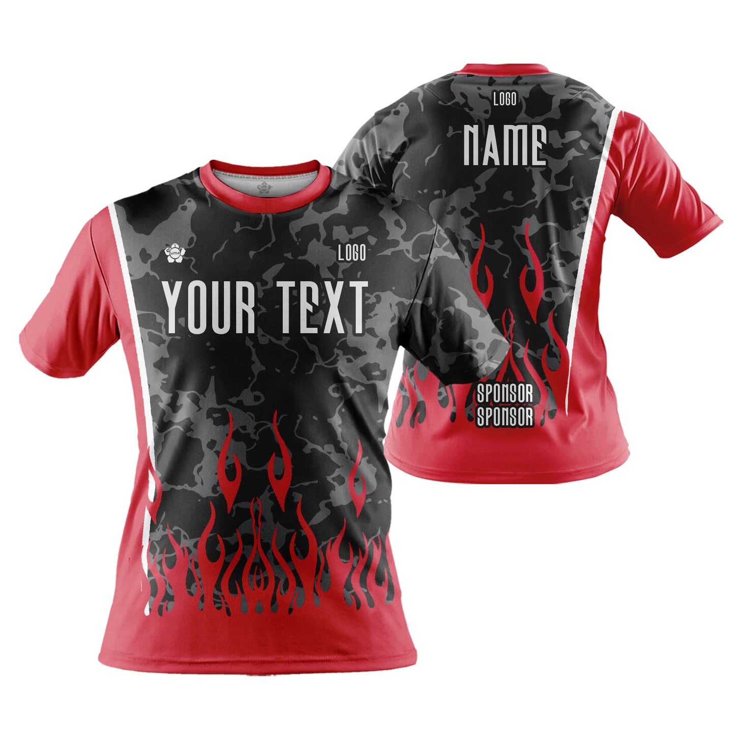 Custom Men Women Skull Series Jersey T-Shirt Short Sleeve