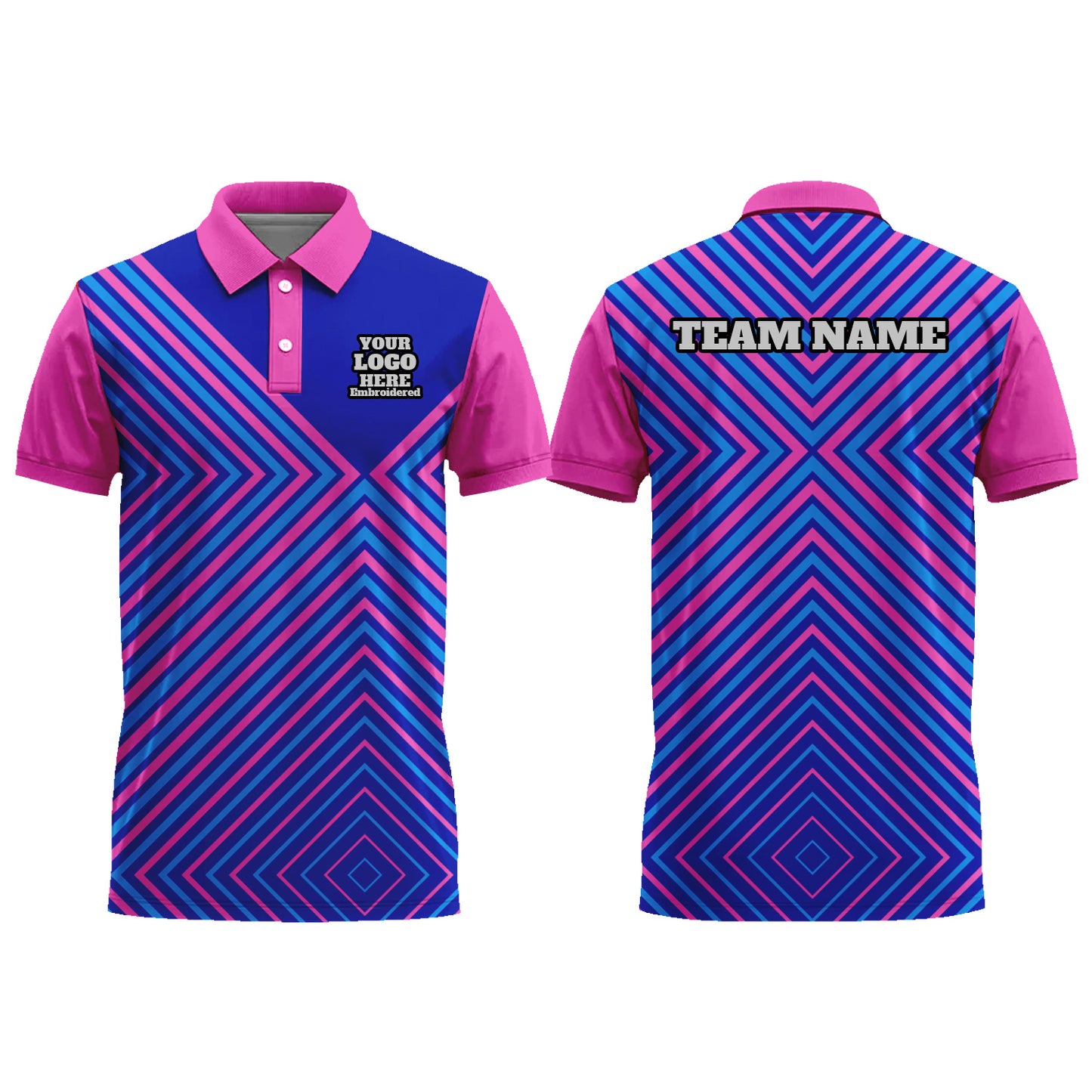 Personalized Men Women Polo Shirt Slim Fit Golf Jersey