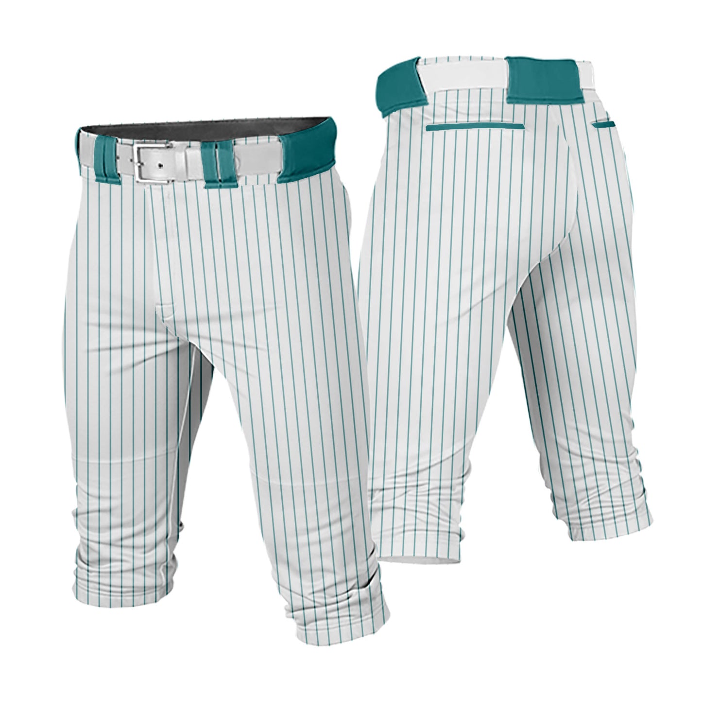 Custom Men Youth Striped Cropped Baseball Pants Training Uniform