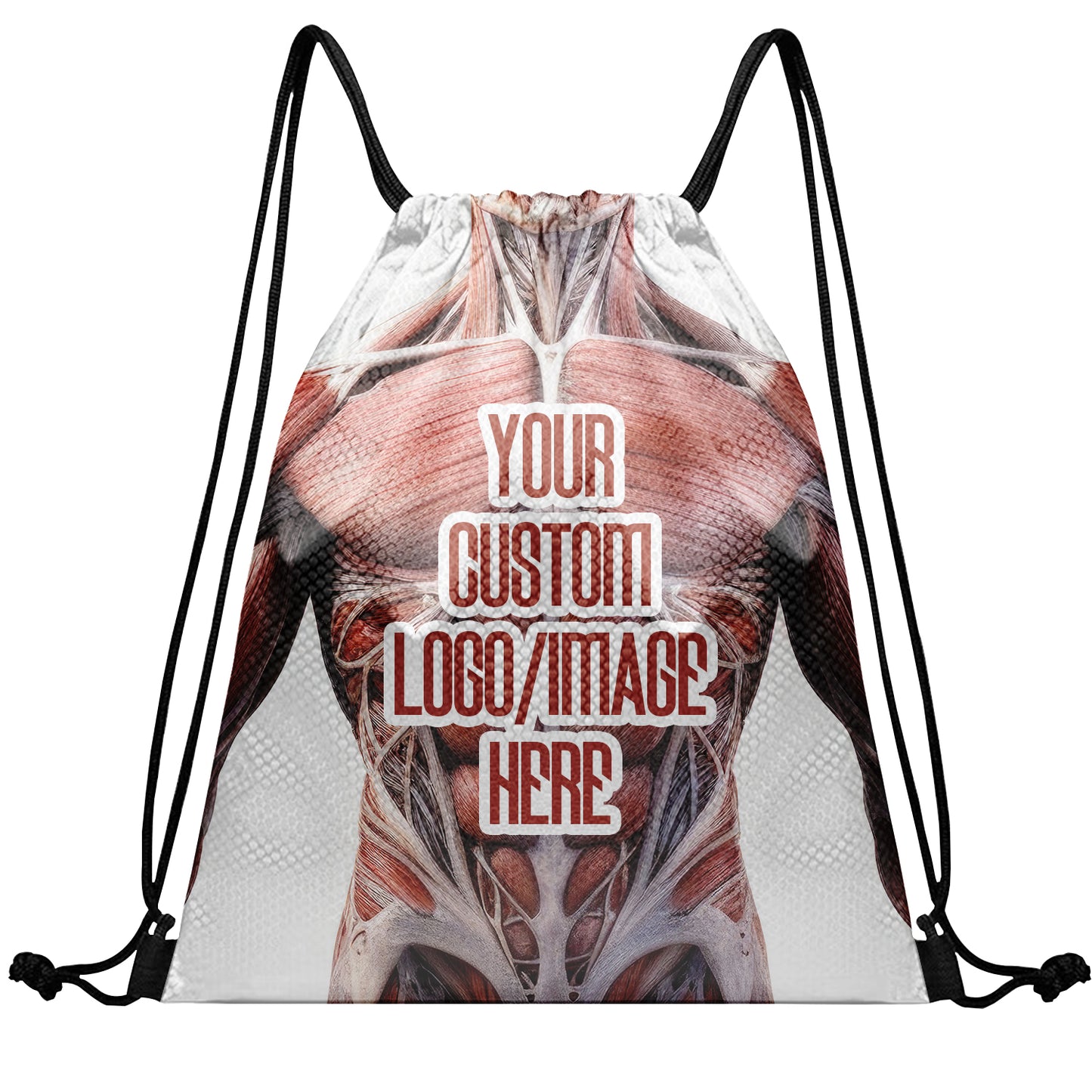 Men Women Ready Sackpack Custom Biscuit Drawstring Backpack