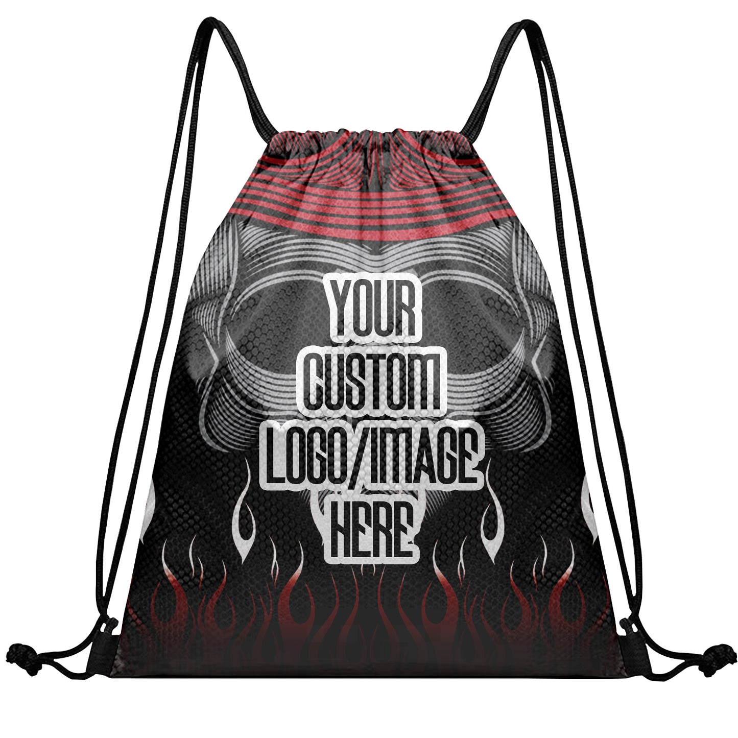 Custom Backpack Drawstring Bags Sublimation Printed Logo Text Team