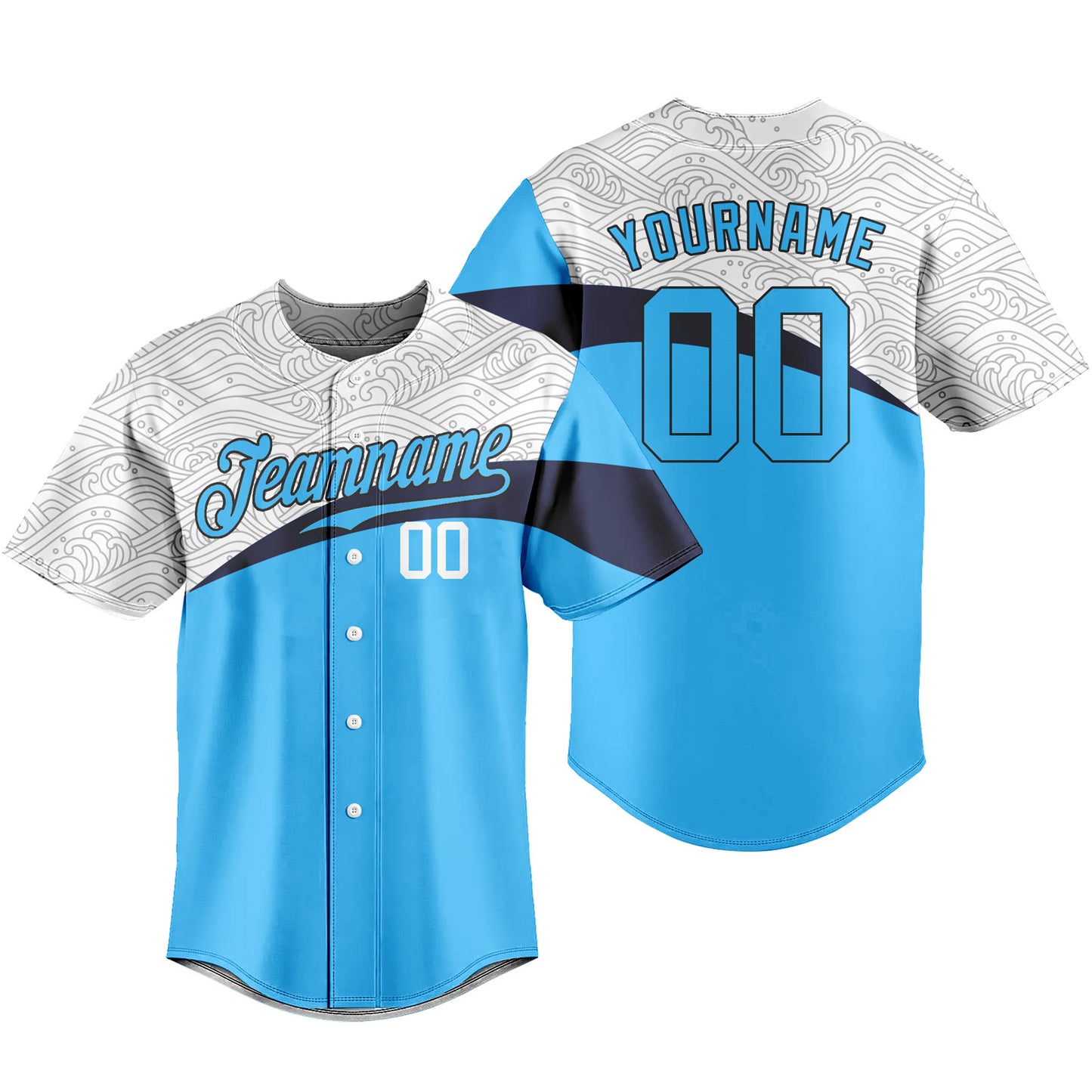 Custom Baseball Jersey Hipster Button Down Shirts