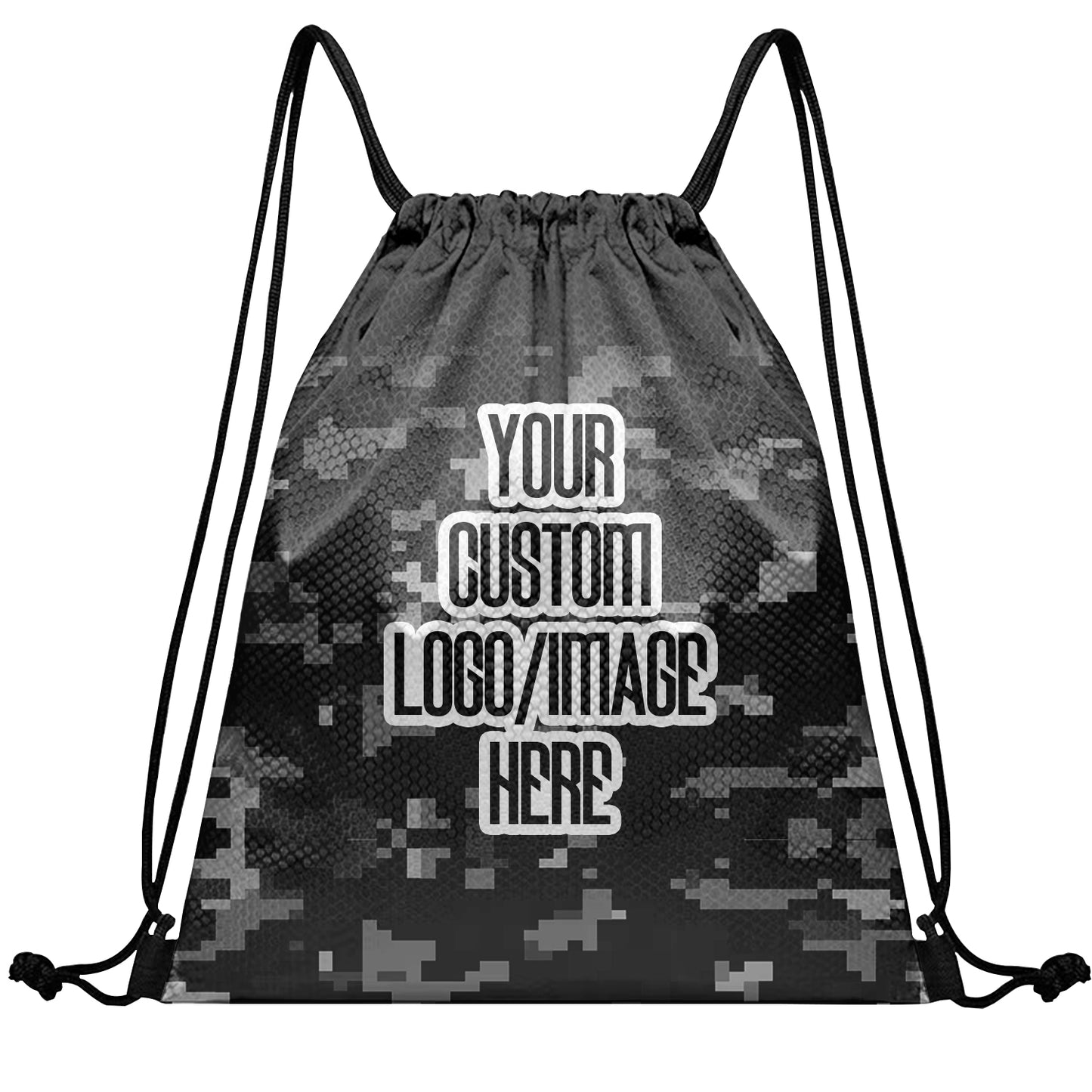 Camouflage Ready Sackpack Custom Drawstring Backpack for Team