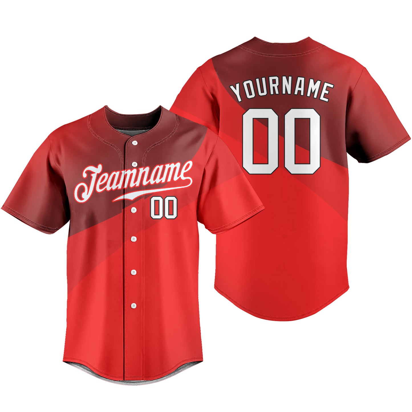 Custom Baseball Jersey Hipster Button Down Shirts