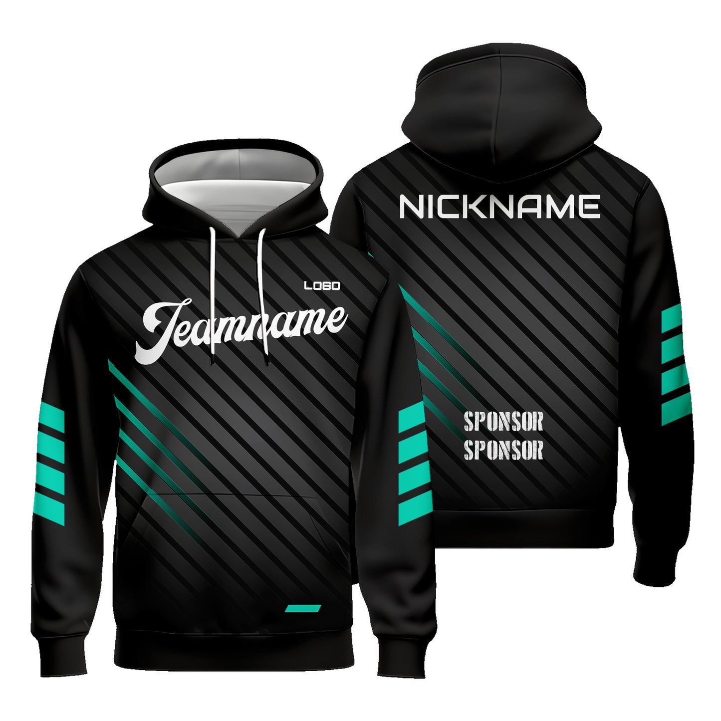 Custom Line Hoodies for Men Women Football Pullover