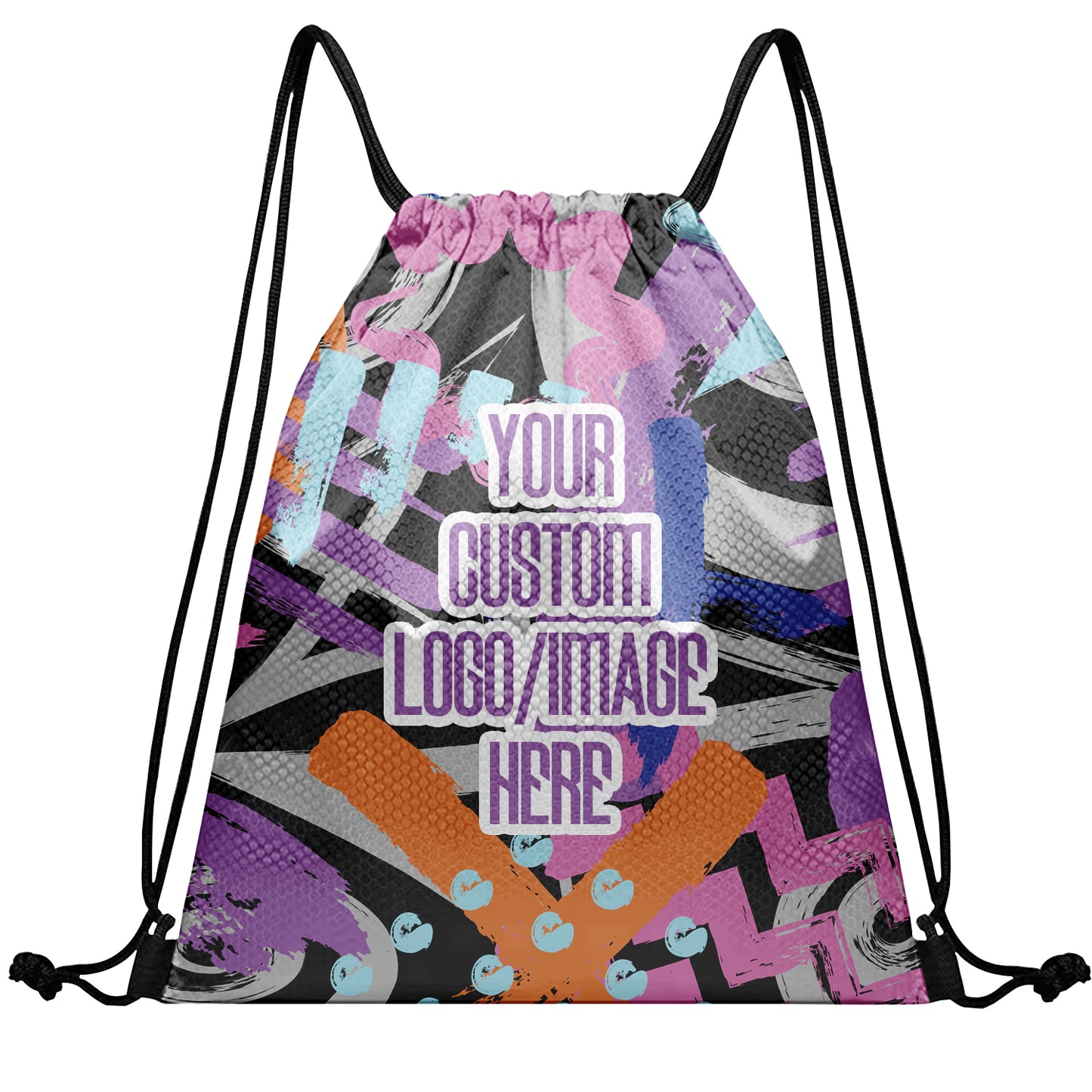 Personalized Drawstring Backpack Bag Gym Sackpack for Team