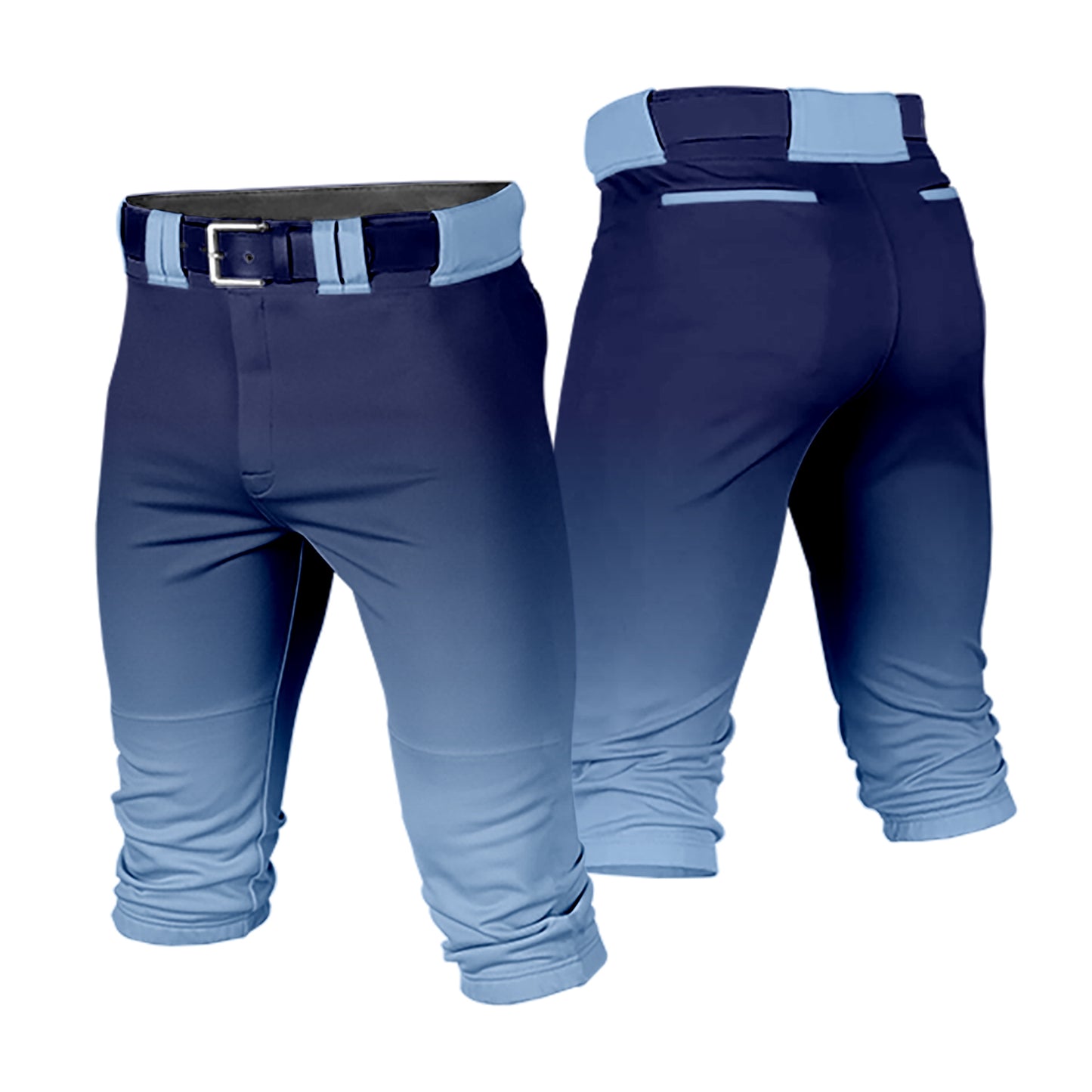 Custom Men Youth Gradient Cropped Baseball Pants