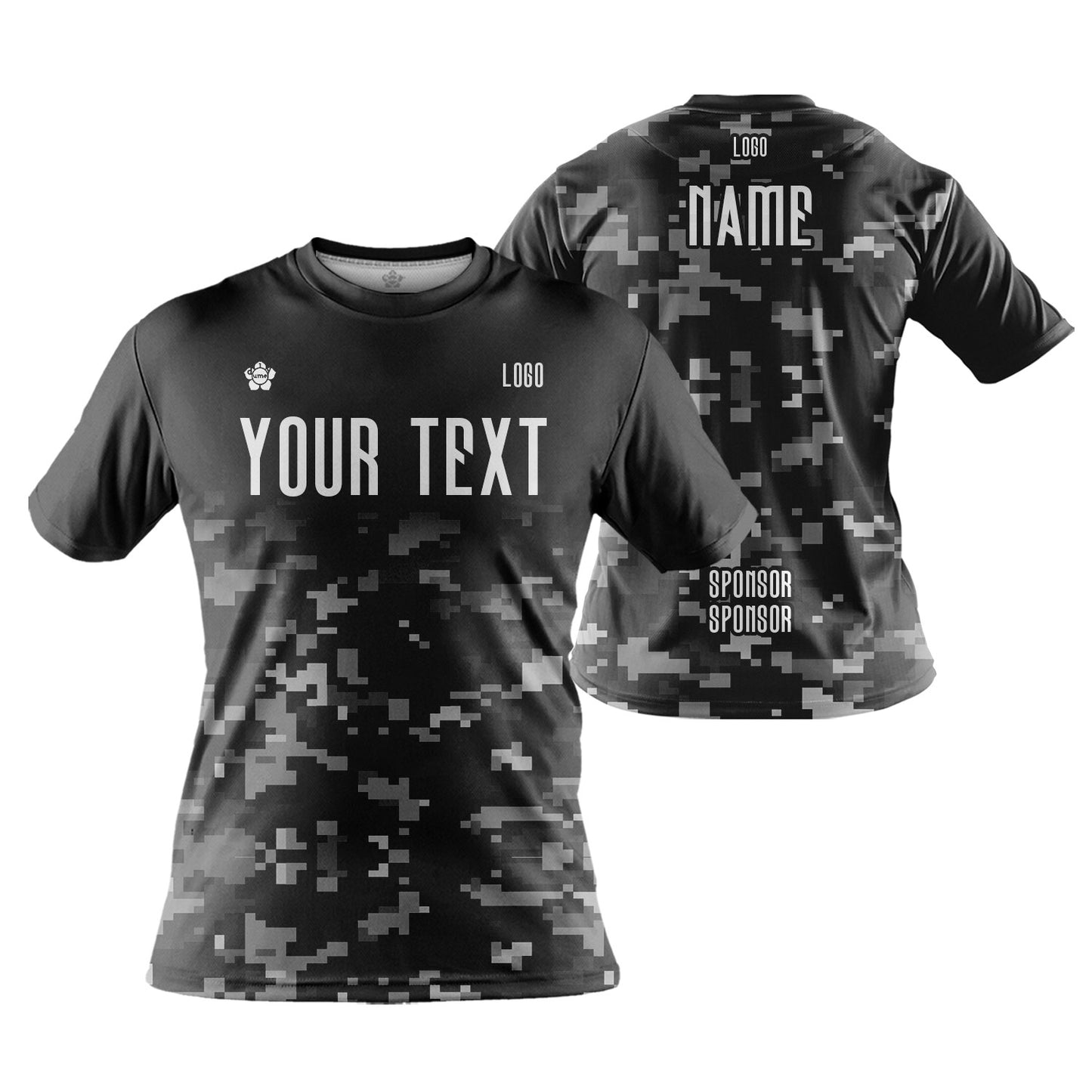 Custom Unisex Camouflage Series Jersey Shirt Short Sleeve for Running