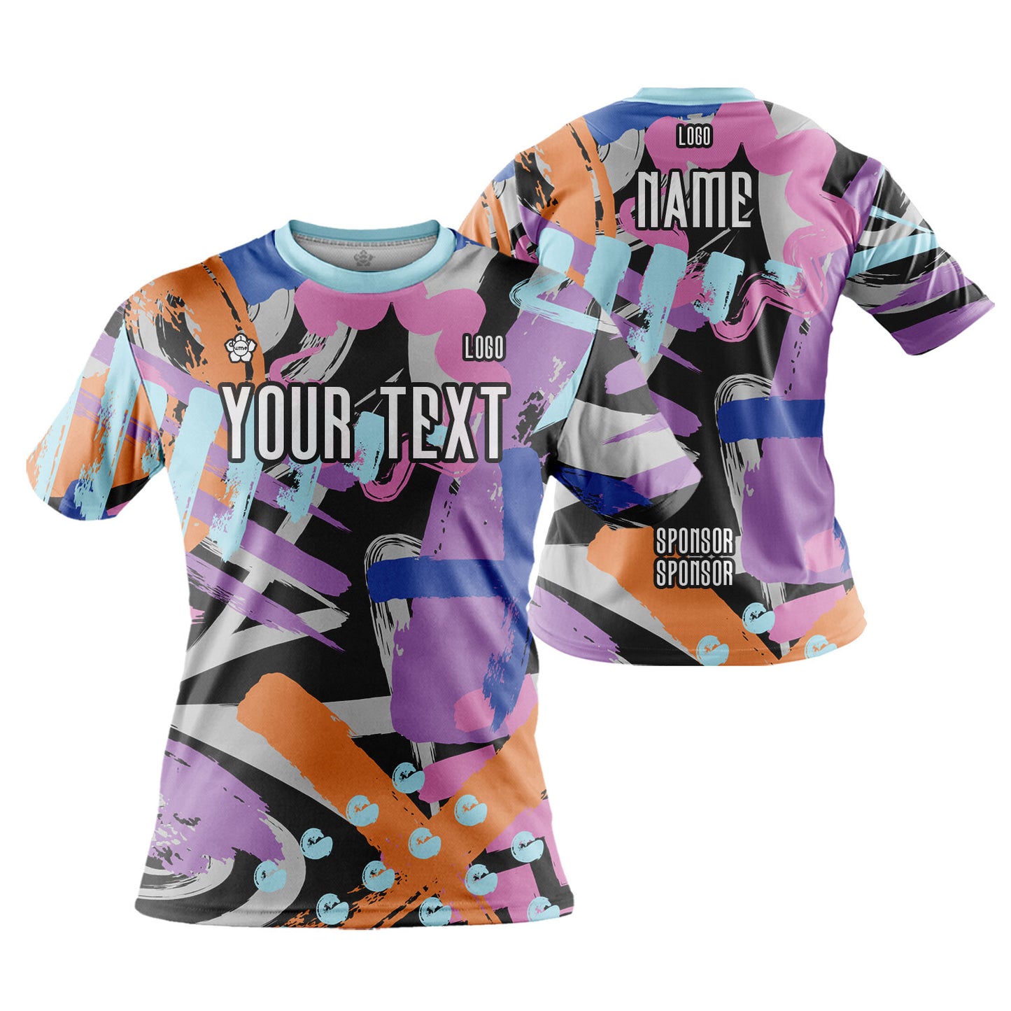 Custom Unisex Street Graffiti Jersey Shirt Short Sleeve for Running