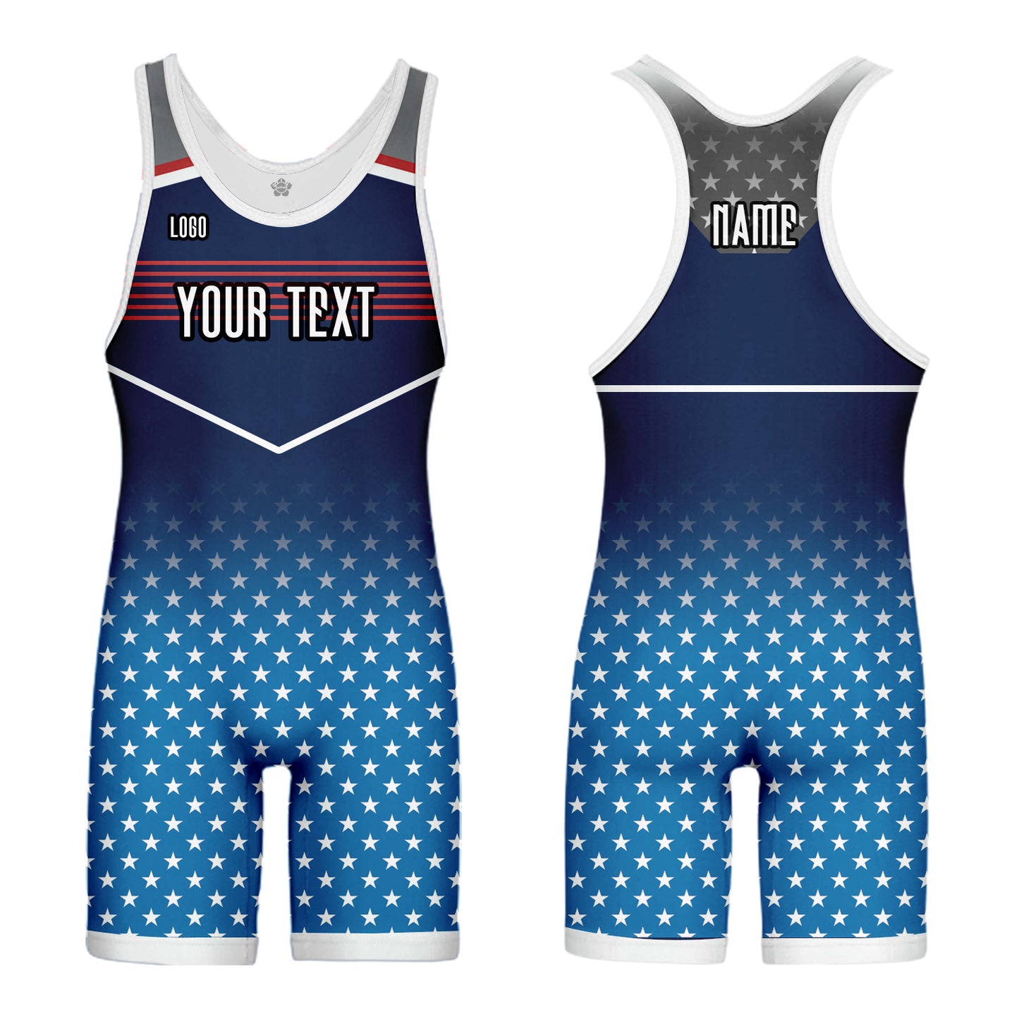 Custom Men Women American flag Sports Wrestling Singlet