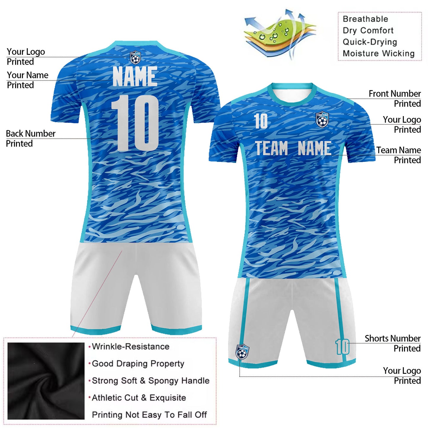Personalized Soccer Jerseys for Men Youth Training Uniform