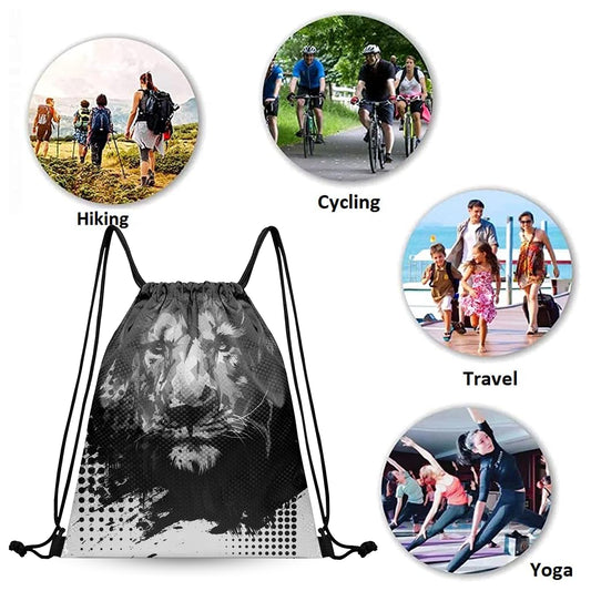 Custom Drawstring Bags Sublimation Printed Logo Text Team Backpack