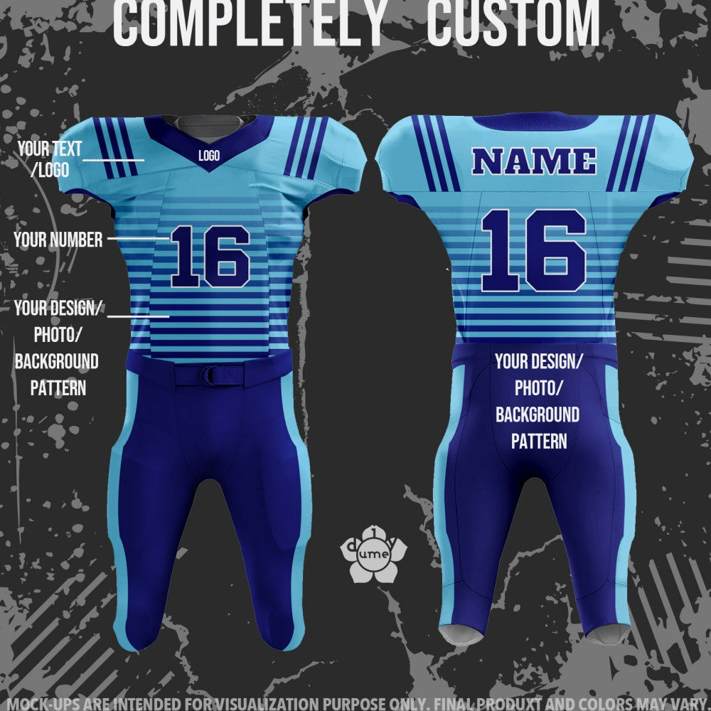 DIYUME Custom Men Youth Football Uniform Personalized Name Number