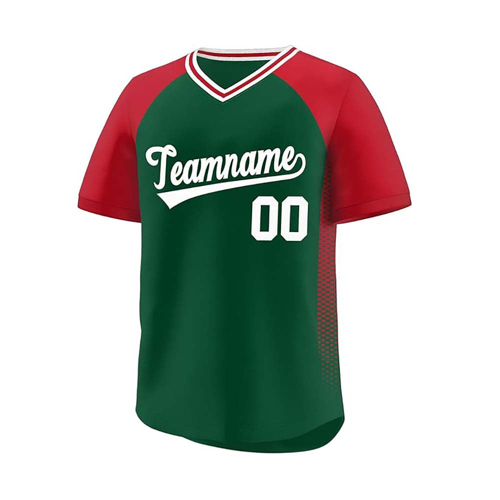 Custom Men Women V Neck Baseball Shirts Team Uniforms