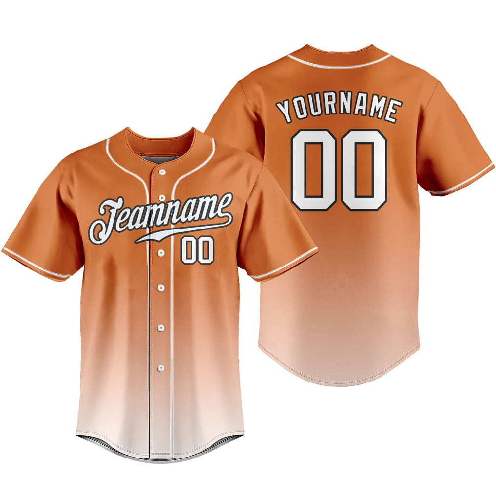 Custom Gradient Baseball Jersey Button Down Shirt