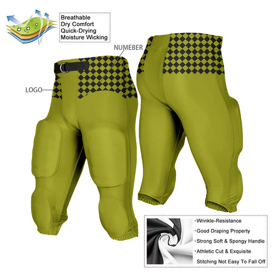 Custom Football Pants with Plaid Pattern