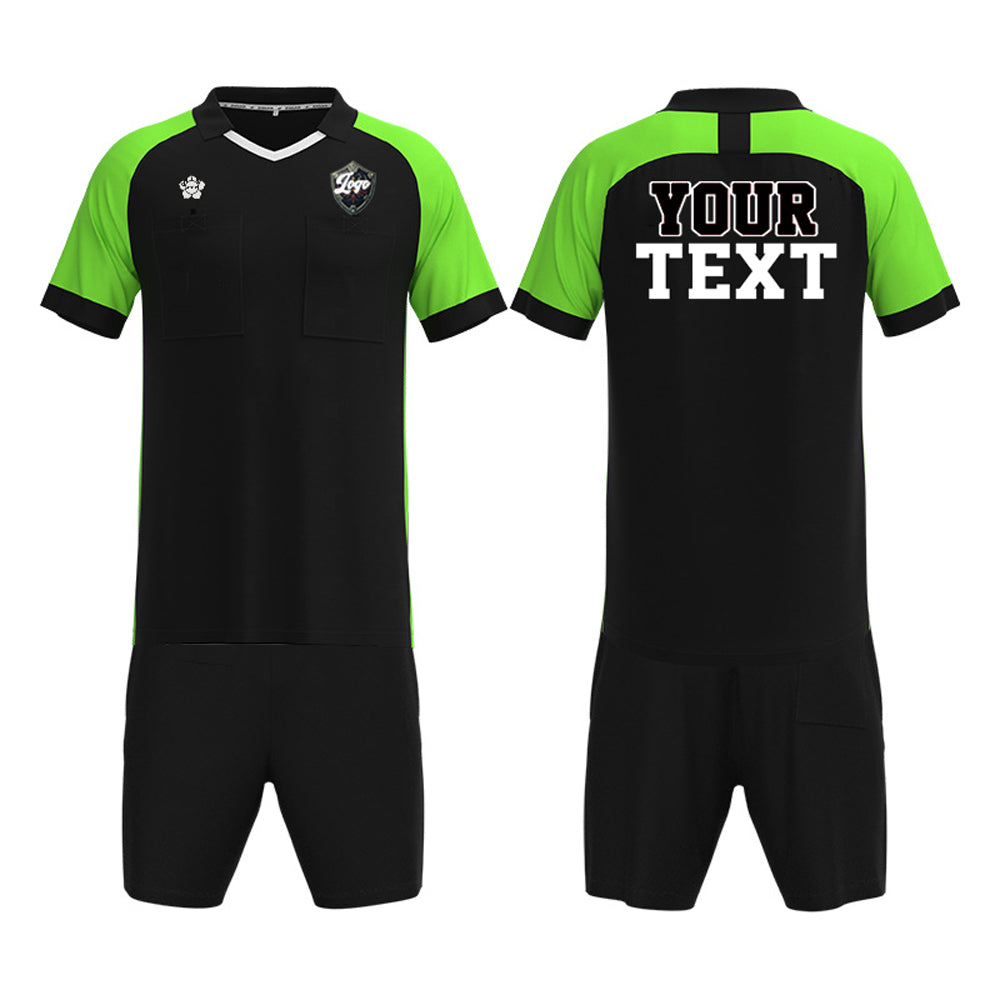 Soccer Referee Uniform Short Sleeve T-shirts Shorts