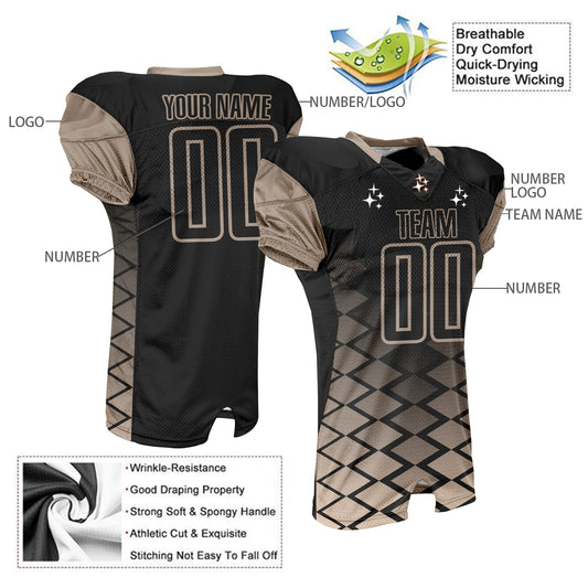 Custom Plaid Football Jersey Breathable Athletic Shirts