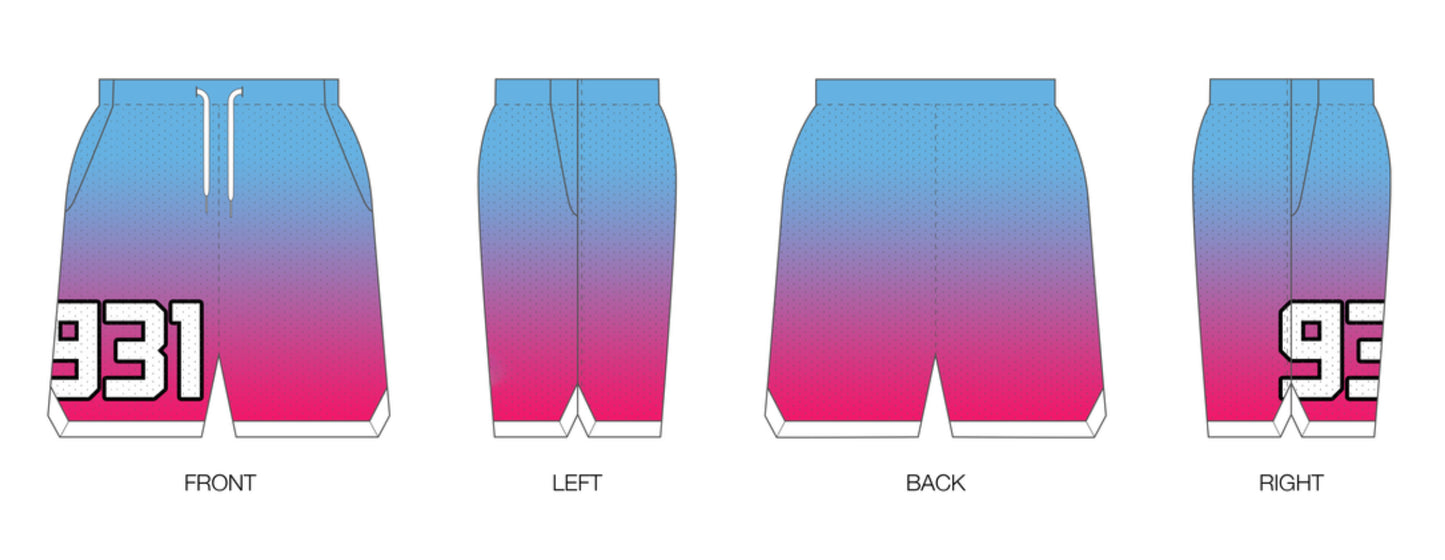 Custom Retro Mesh Shorts
