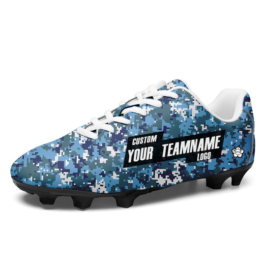 Custom Camo Soccer Cleats Sports Shoes for Kids Adults