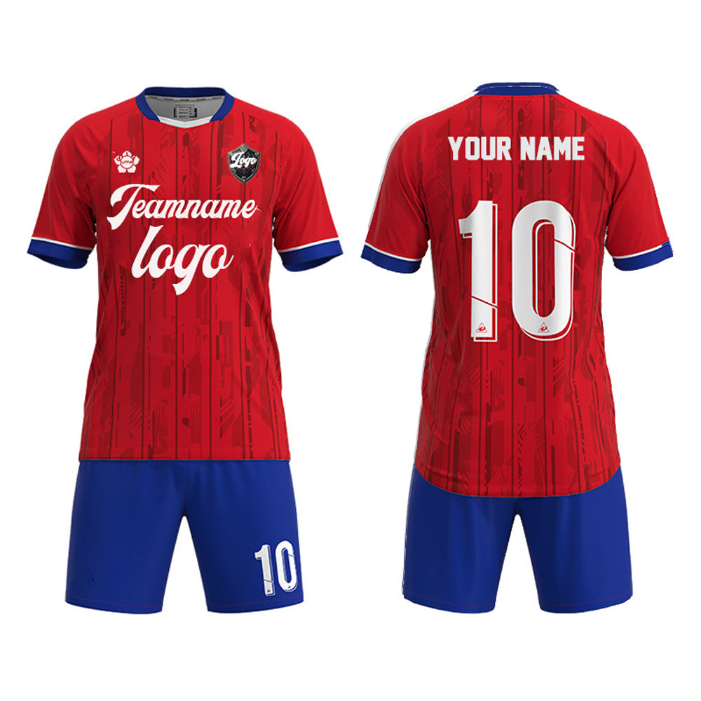 Custom Soccer Jersey Set Training Kits Uniform Breathable
