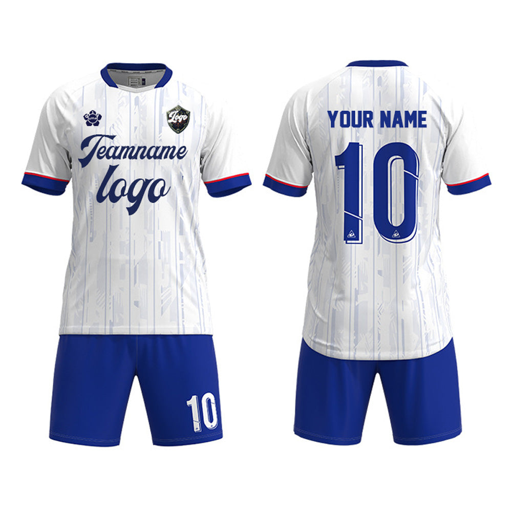 Custom Soccer Jersey Set Training Kits Uniform Breathable