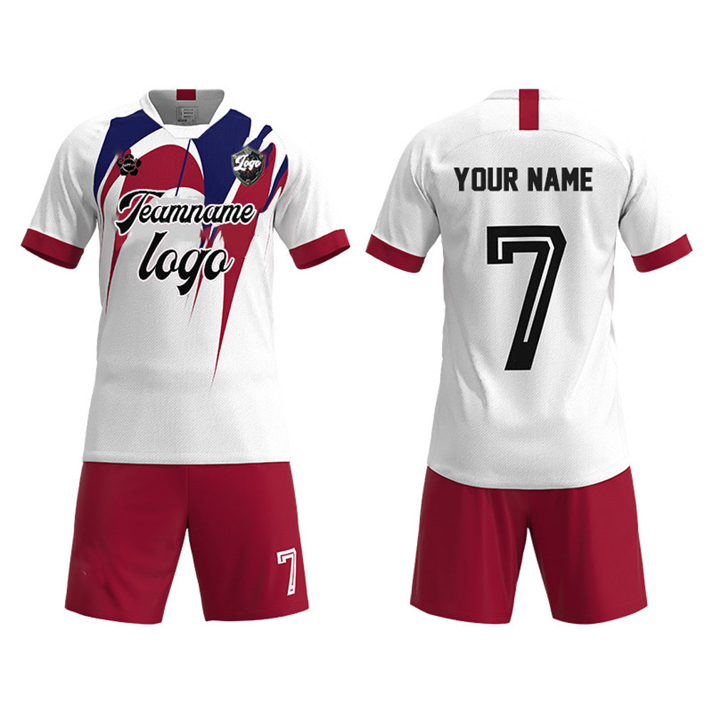 Custom Soccer Jersey Set Casual Sports Training Uniforms