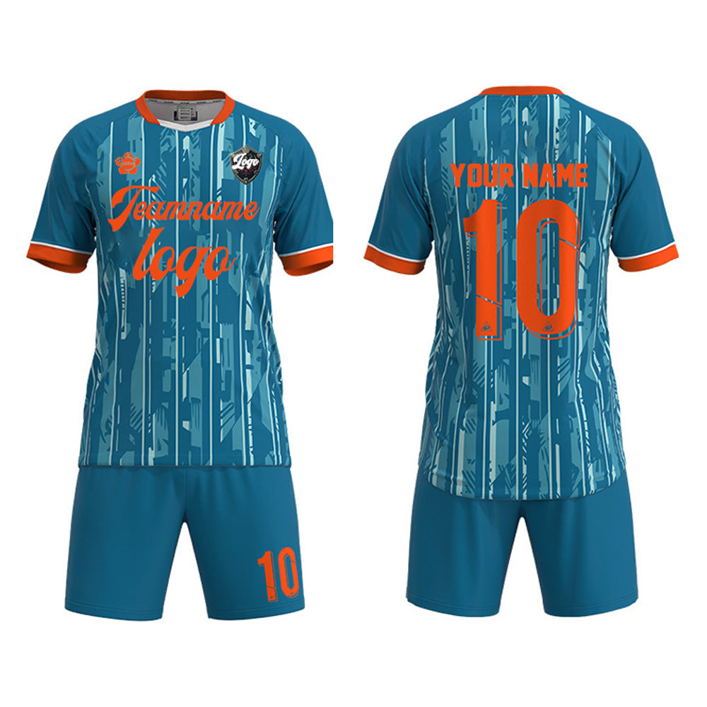 Custom Soccer Jersey Set Training Kits Uniform Breathable