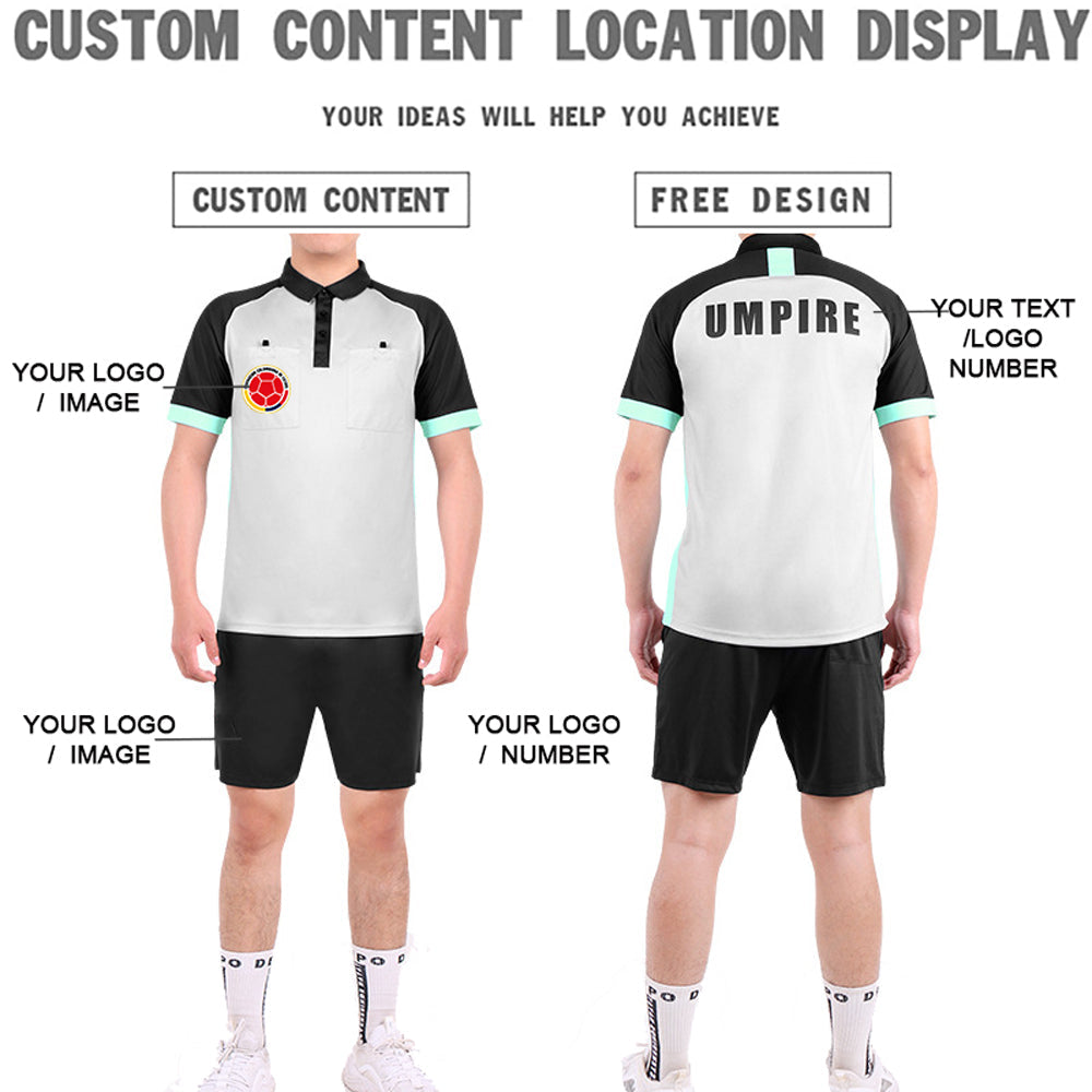 Soccer Referee Uniform Short Sleeve T-shirts Shorts