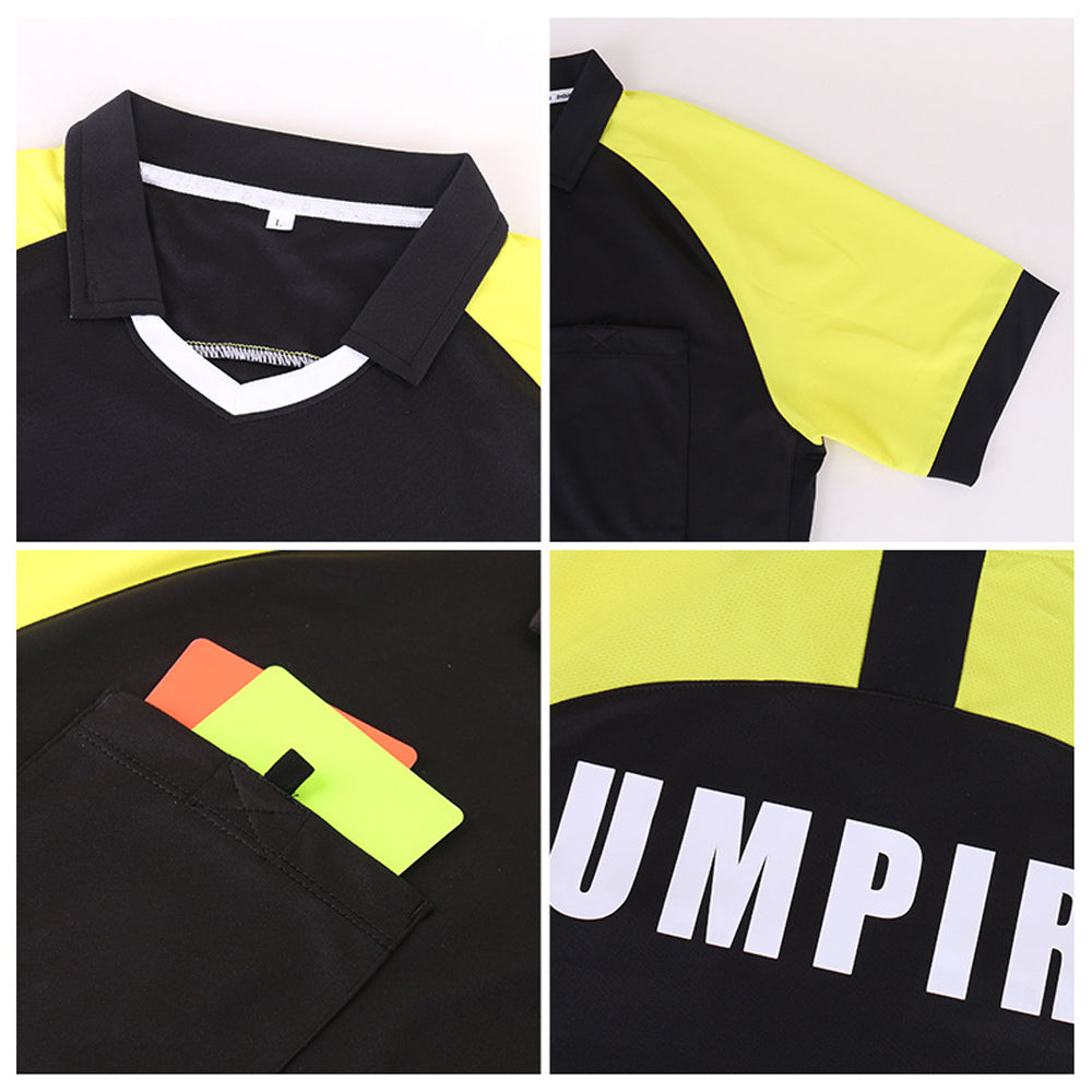 Soccer Referee Uniform Short Sleeve T-shirts Shorts