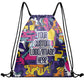 Personalized Cartoon Drawstring Backpack Bag Gym Sackpack for Team