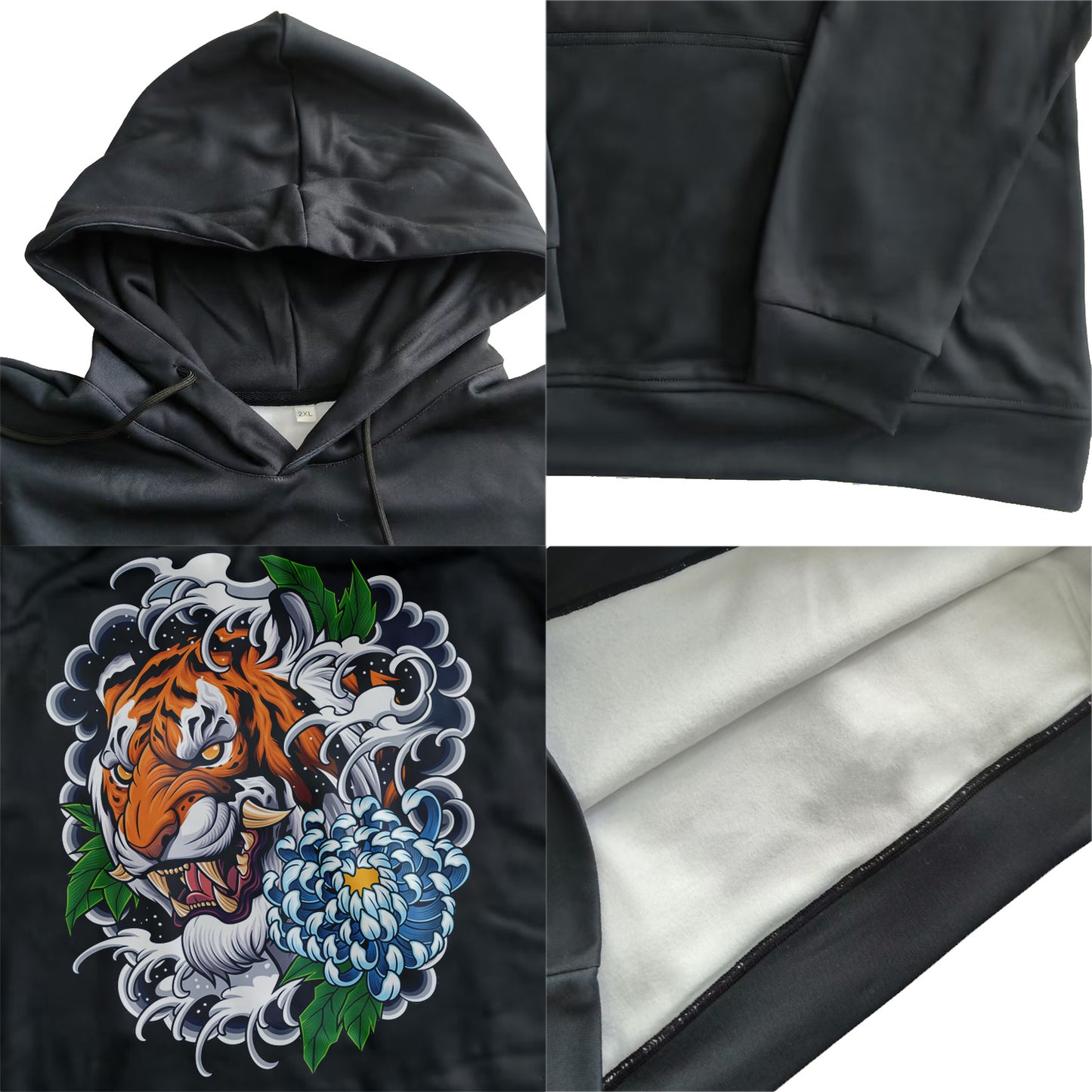 Custom Animal Graphic Hoodies Long Sleeve Sweatshirts