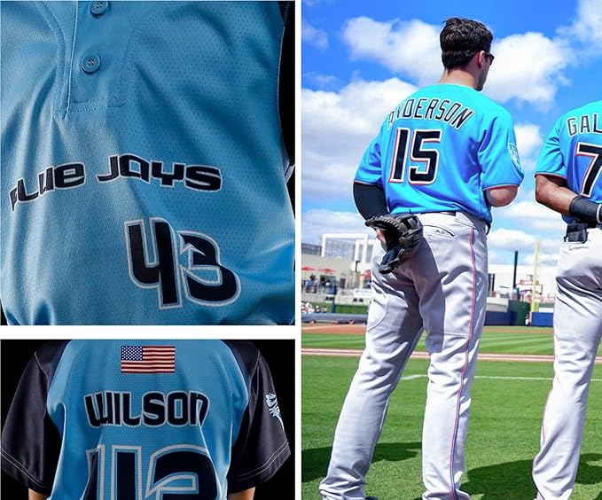 Custom Men Youth Baseball Jersey 2 Button Shirts