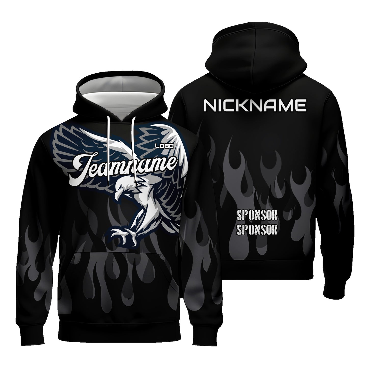 Custom Animal Graphic Hoodies Long Sleeve Sweatshirts