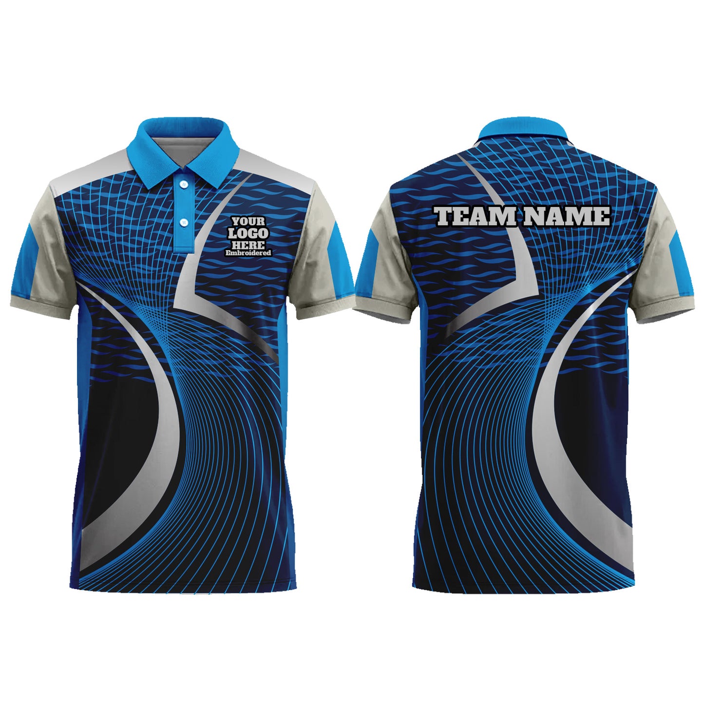 Custom Men Graphic Polo Shirts Sublimation Short Sleeve T Shirts