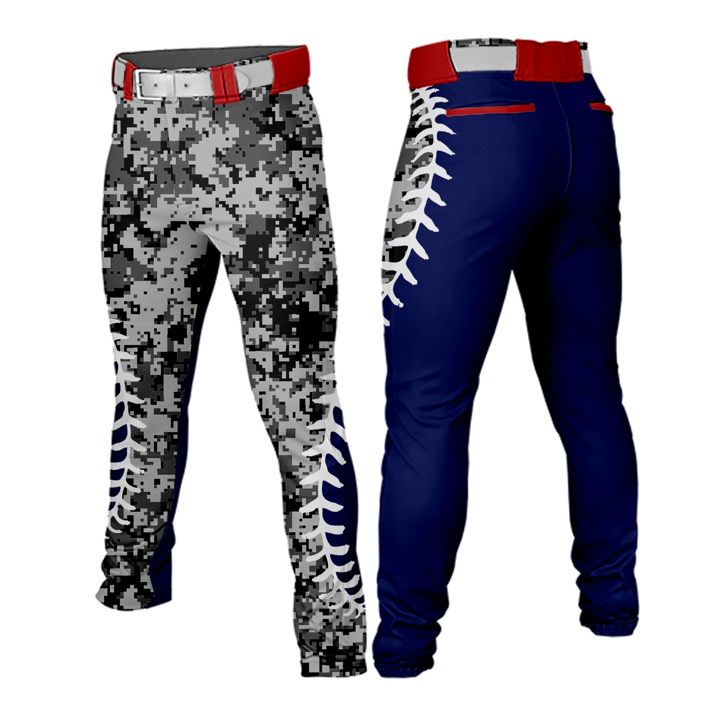 Custom Men Youth Camouflage Baseball Pants Casual Trousers